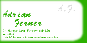 adrian ferner business card